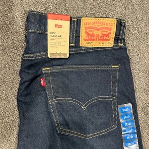 Levi's Men's 505 Regular Jeans - Deep Indigo NEW!
